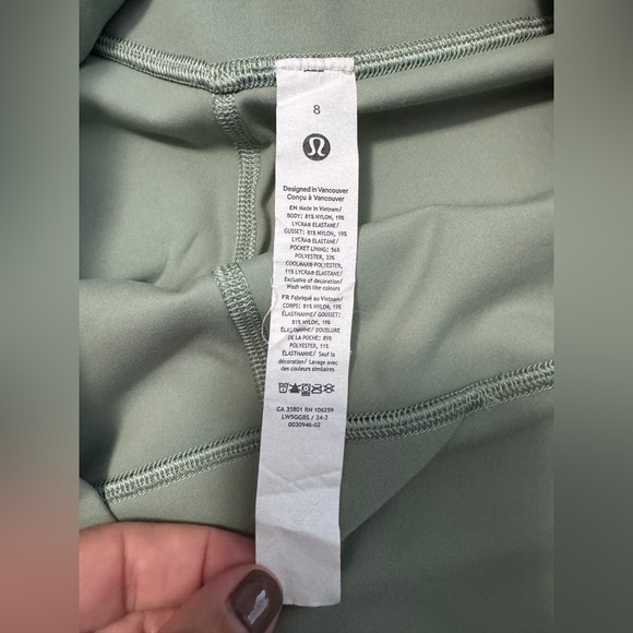 Lululemon Align Asymmetrical-Waist Pant 25" in Palm Court - Picture 7 of 8